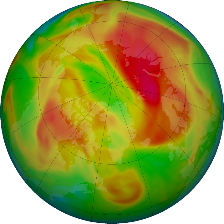Arctic ozone map for 03 May 2019